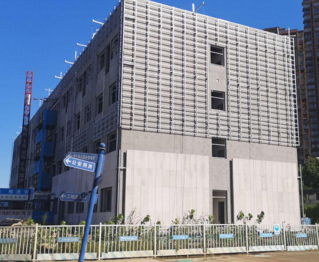 在建工程：地鐵7號線(xiàn)綜合樓及公安用房外立面工程